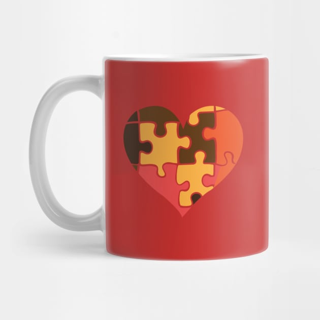 Puzzle heart by dddesign